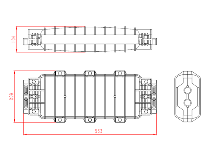 fiber enclosure box size drawing fiber enclosure box size drawing